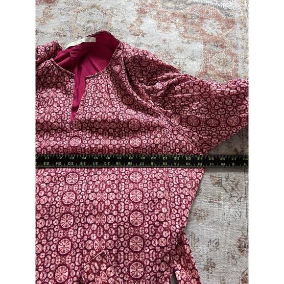 Marie Oliver Shyloh Mini Dress in Hibiscus Shibori Womens Size 1X Waist Belt - Picture 6 of 7